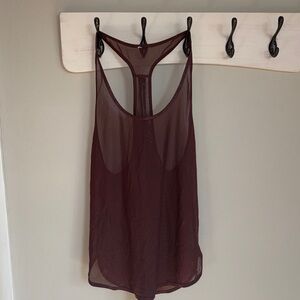 lululemon athletica Burgundy Tank Top
